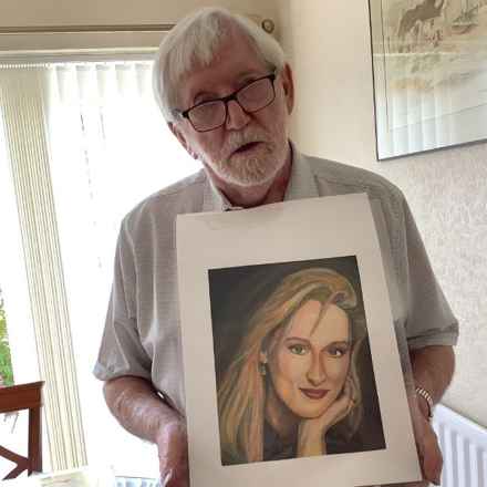 Peter Jones with Meryl Streep