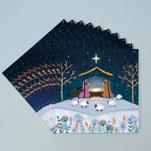 Starlit Nativity Fan