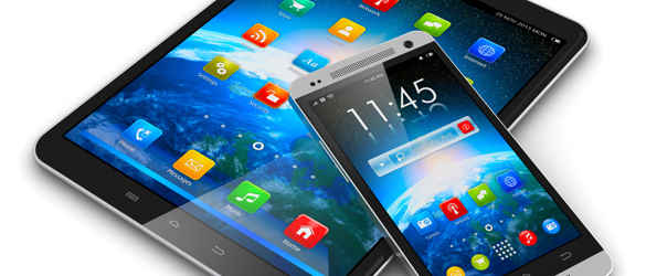 Tablet and phone
