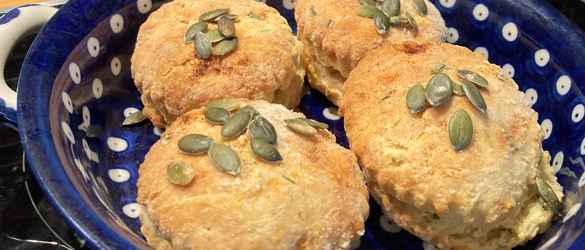 Susie’s cheese and pumpkin seed scones