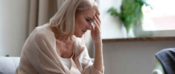 Lady Holding Head