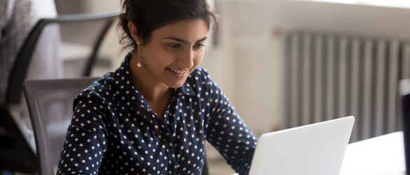 Young professional on laptop