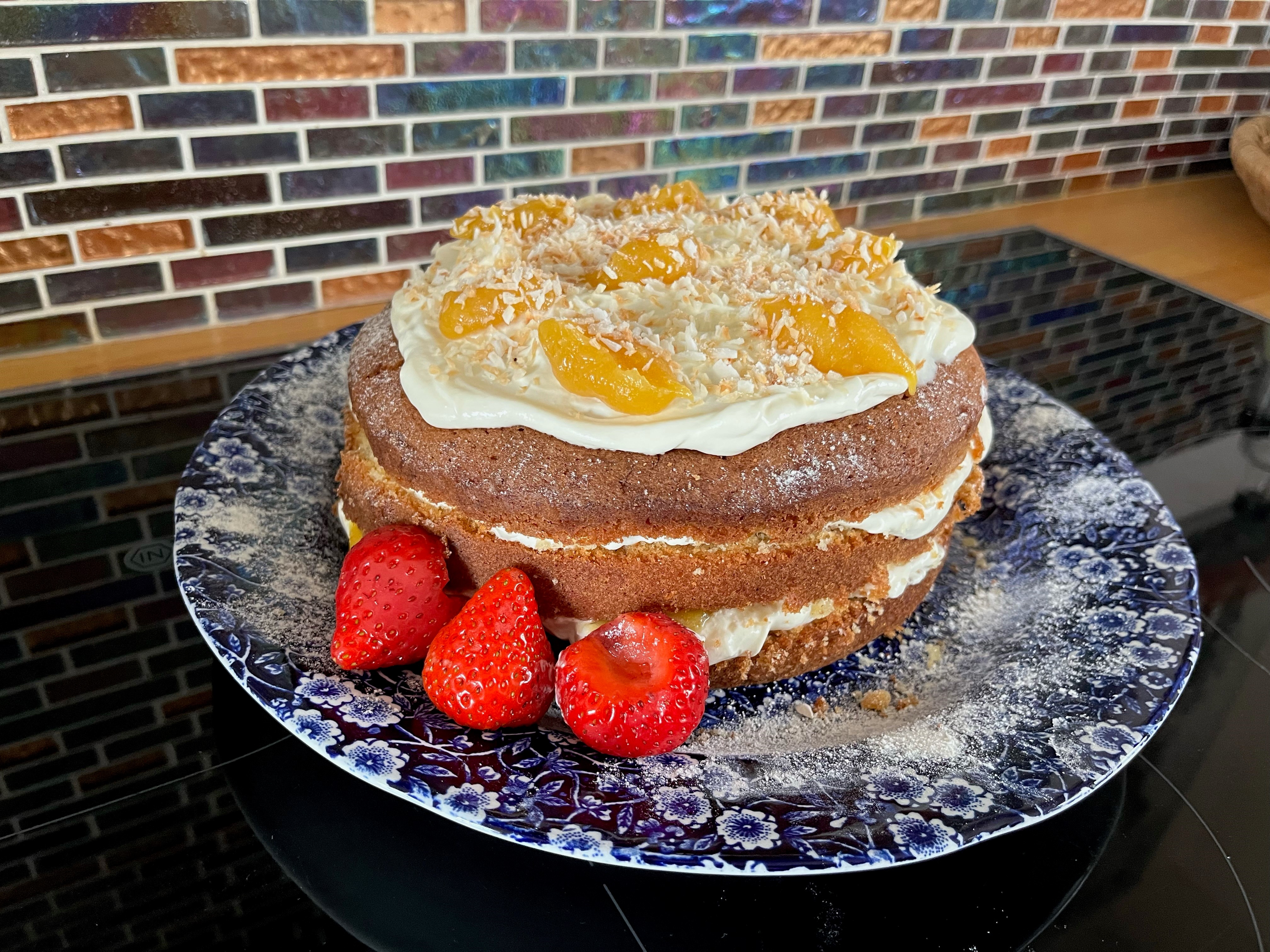 Susie's coconut and curd cake